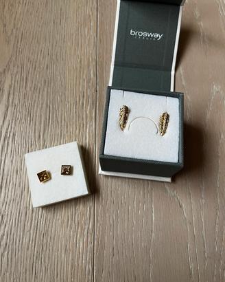 Brosway Italia Set 2x Orecchini Bigiotteria Oro