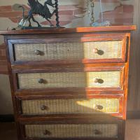 Cassettone e comodini in legno