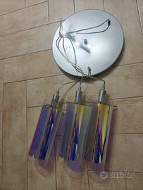 lampadario a sospensione moderno 3 punti luce 