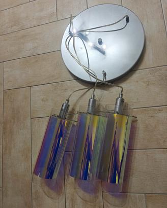 lampadario a sospensione moderno 3 punti luce 