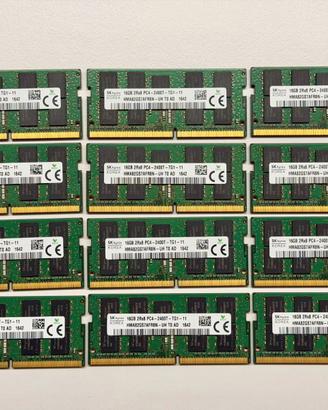 12x 16GB RAM DDR4 2400MHz SODIMM SK Hynix