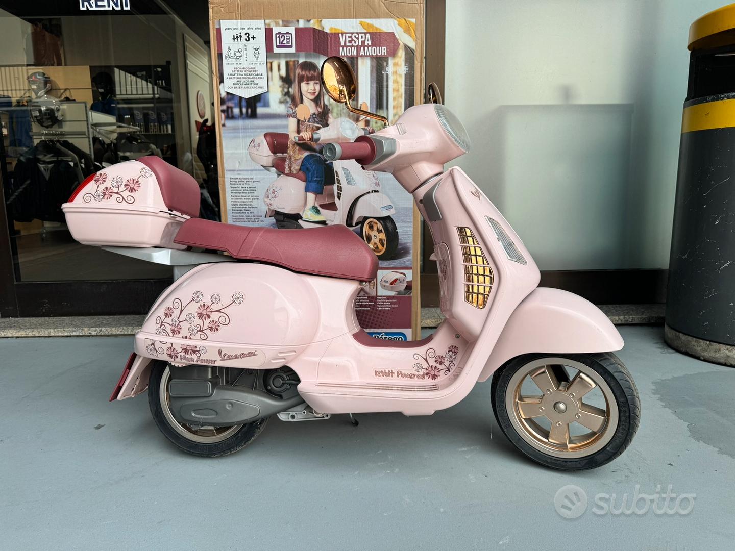 Moto Elettrica Peg Perego Vespa Mon Amour rosa bam Tutto per i