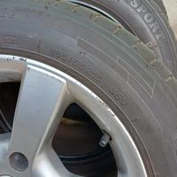 pneumatici estivi 195/55r15 + cerchi in lega  