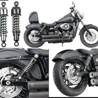 Ammortizzatori Neri Ribassati Harley Davidson