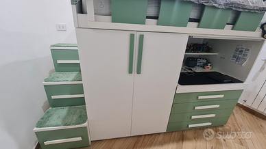 Cameretta Soppalco(2021)Armadio e Scrivania