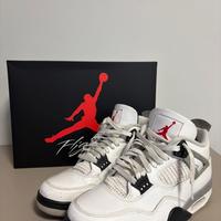Nike Air Jordan 4 Retro “White cement” Taglia 43