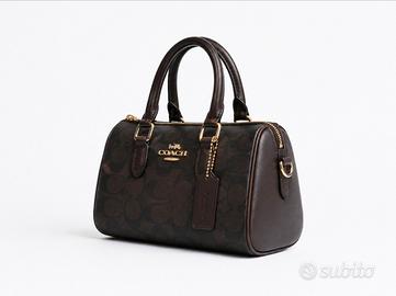 Borsa Coach Rowan Satchel in Tela. Signature Ma-C