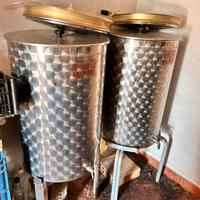 Contenitori acciaio per vino lt 100 quattroeffe