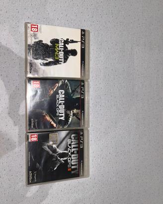 Lotto 3 giochi ps3 call of duty b. ops 1,2 e MW3