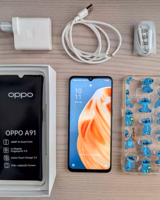 Oppo A91 (completo) + cover