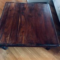 Tavolino  teak massello 100x100x41