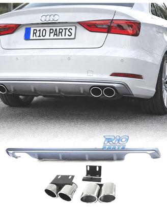 DIFFUSORE AUDI A3 S3 8V 12-16 TERMINALI DI SCARICO