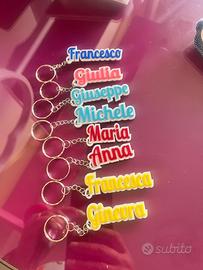 Portachiavi con nome