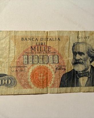 Banconota 1000 Lire G. Verdi - RARA