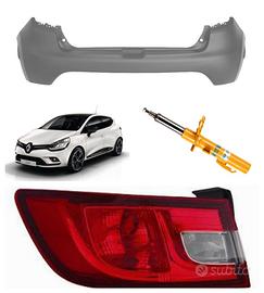 Renault Clio frontale cofano paraurti fanale 2016-