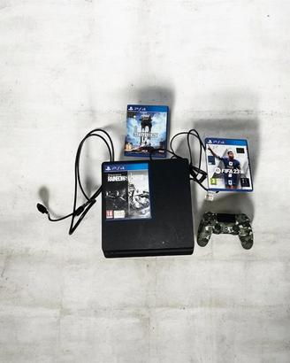 PS4 + joystick + 3 giochi