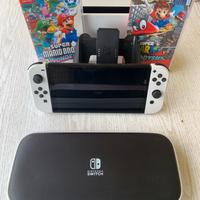 Nintendo Switch OLED + Mario Wonder+Mario Odissey