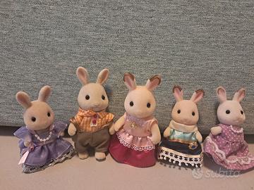 Sylvanian family famihlia coniglietti