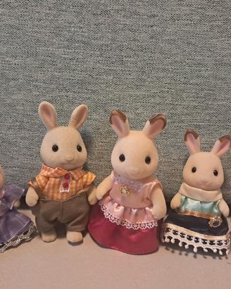 Sylvanian family famihlia coniglietti
