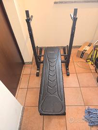 Panca BRT300 sportstech con porta bilanciere 