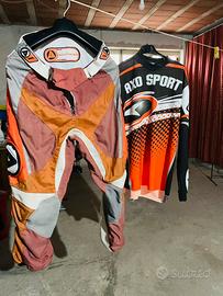 Pantaloni e maglia motocross enduro KTM
