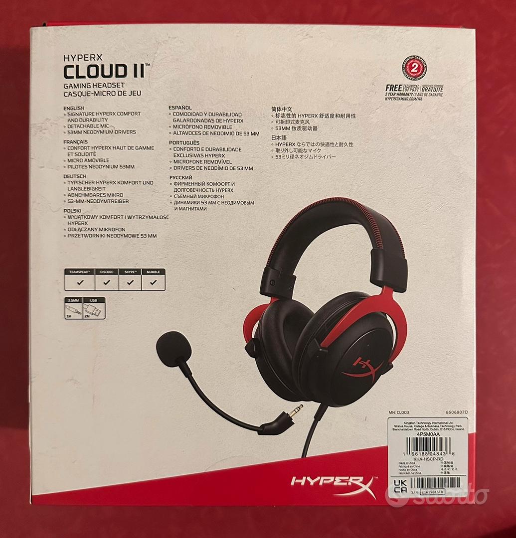 Cuffie HyperX Cloud 2 - Audio/Video In vendita a Treviso