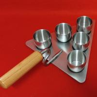 Set di 5 tazze in acciaio inox Rostfrei