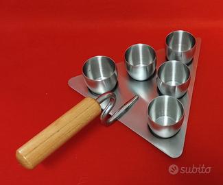 Set di 5 tazze in acciaio inox Rostfrei