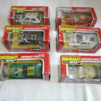 BURAGO 1/43 : 6 Modellini anni '70 con la Scatola
