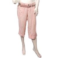 LIU.JO, PANTALONE CORTO, DONNA, LINO, ROSA CIPRIA,