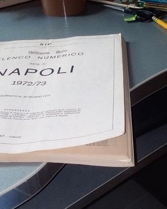 Elenco numerico rete di napoli 1972/73 sip