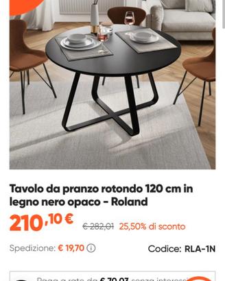 tavolo rotondo  deghi 120 cm robusto