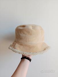 Cappello bucket y2k unisex finto shearling 58 cm