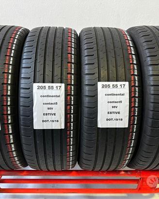 4 gomme 205 55 17 Continental