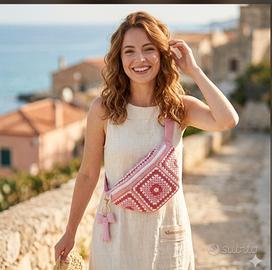 Marsupio Donna Uncinetto Cotone SIMONAMI CROCHET 