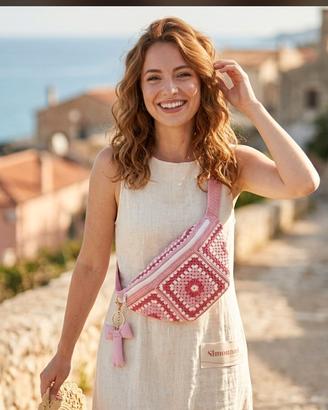 Marsupio Donna Uncinetto Cotone SIMONAMI CROCHET 