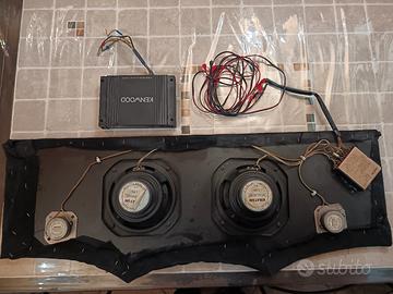 pannello auto kit 2 vie + amplificatore