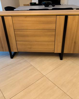 Sklum Credenza color legno e metallo