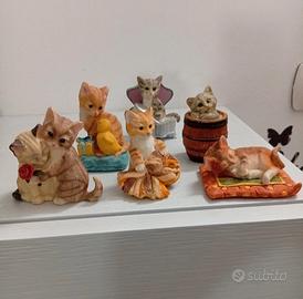set statuine gattini