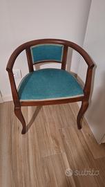 Coppia Poltroncine a Pozzetto Vintage Anni 30/40 