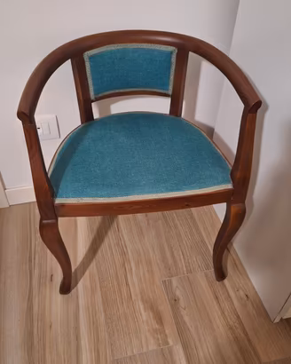 Coppia Poltroncine a Pozzetto Vintage Anni 30/40 