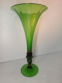 Vaso in vetro di Murano altezza 47 cm