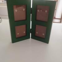 Cornice portafoto doppia pieghevole verde