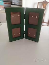Cornice portafoto doppia pieghevole verde