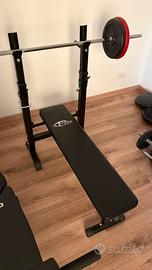 Panca palestra TecTake con supporto bilanciere
