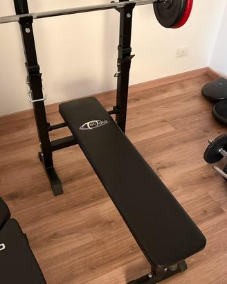 Panca palestra TecTake con supporto bilanciere
