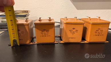 4 condensatori russi da 10uF 1969/1970