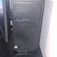 hp z2 tower g4 workstation con monitor e tastiera 