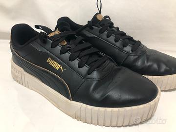 Scarpe Puma Carina Nere Oro 38,5