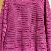 Maglia in cotone traforata da donna, Piazza Italia